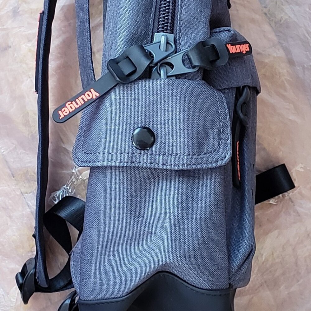SeptWolves Sept Wolves Gray Mens Laptop Backpack - Picture 10 of 11